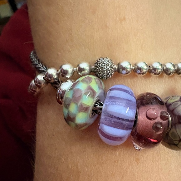 Trollbead bracelet and charms, Elfbead unicorns - Picture 2 of 10